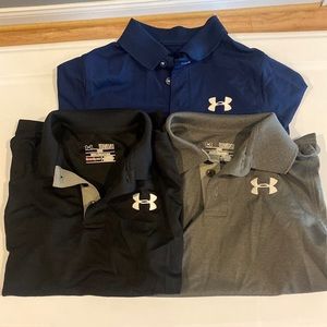 Lot of Boys Under Amour Polo Shirts